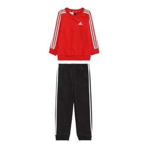 ADIDAS SPORTSWEAR Tréningový komplet 'Essentials'  ohnivo červená / čierna / biela