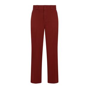 DICKIES Plisované nohavice  burgundská