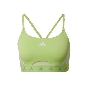 ADIDAS PERFORMANCE Športová podprsenka  zelená / limetová / biela