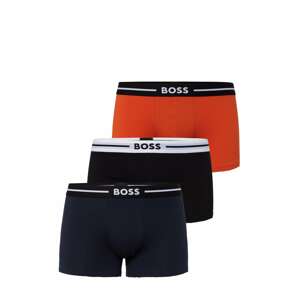 BOSS Black Boxerky  tmavomodrá / oranžovo červená / čierna / biela