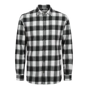 JACK & JONES Košeľa ' BUFFALO'  čierna / biela