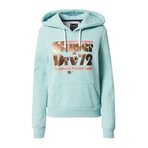 Superdry Mikina  zlatá / mätová