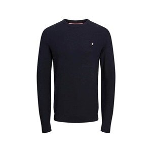 JACK & JONES Sveter 'BLUROY'  modrá / námornícka modrá / červená / biela