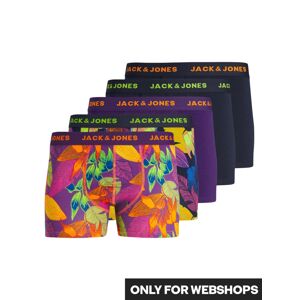 JACK & JONES Boxerky  tmavomodrá / zelená / tmavofialová / tmavooranžová