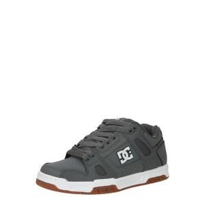 DC Shoes Nízke tenisky 'STAG'  sivá / biela