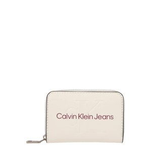 Calvin Klein Jeans Peňaženka  fialová / biela