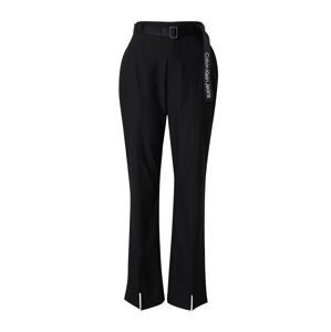 Calvin Klein Jeans Nohavice s pukmi  čierna / biela