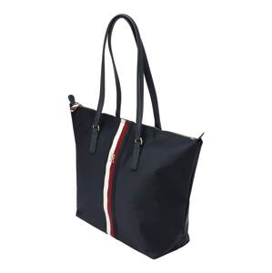 TOMMY HILFIGER Shopper 'Peppy'  tmavomodrá / červená / biela