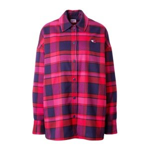 Tommy Jeans Blúzka  enciánová / purpurová / červená