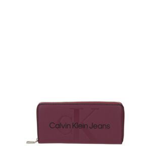 Calvin Klein Jeans Peňaženka  slivková / čierna