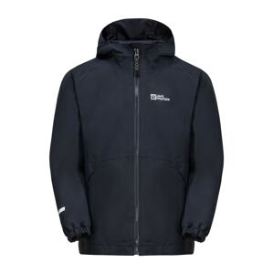 JACK WOLFSKIN Outdoorová bunda 'Iceland'  námornícka modrá / biela