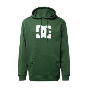 DC Shoes Mikina 'STAR'  tmavozelená / biela