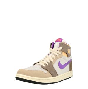 Jordan Členkové tenisky 'AIR JORDAN 1 ZM AIR CMFT 2'  mokka / svetlohnedá / svetlosivá / neónovo fialová