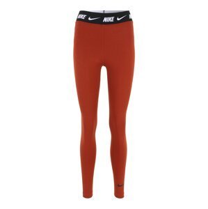Nike Sportswear Legíny 'Club'  oranžová / čierna / biela