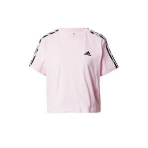 ADIDAS SPORTSWEAR Funkčné tričko 'Vibrant Print 3-Stripes  '  sivá / ružová / čierna / biela