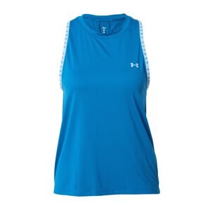 UNDER ARMOUR Športový top 'Knockout Novelty'  modrá / biela