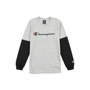 Champion Authentic Athletic Apparel Tričko  svetlosivá / pastelovo červená / čierna