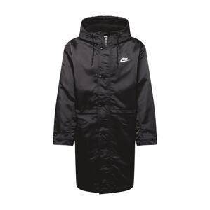 Nike Sportswear Prechodná parka 'Club Stadium'  čierna / biela