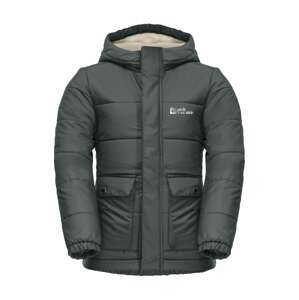 JACK WOLFSKIN Outdoorjacke 'SNOW FOX'  tmavozelená / strieborná