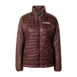 ADIDAS TERREX Outdoorová bunda 'Xperior Varilite Primaloft'  hrdzavohnedá / biela