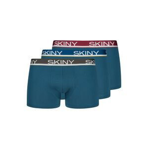 Skiny Boxerky  modrá / kaki / petrolejová / čerešňová