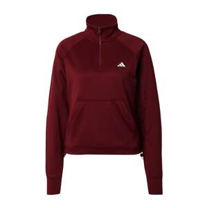 ADIDAS PERFORMANCE Športová mikina  karmínovo červená / biela