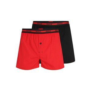 HUGO Boxershorts  červená / čierna