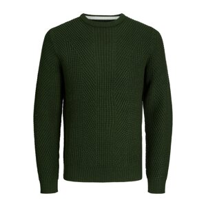 JACK & JONES Sveter 'Stanford'  tmavozelená