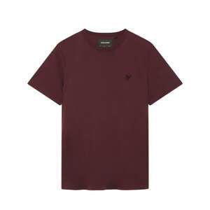 Lyle & Scott Tričko  burgundská