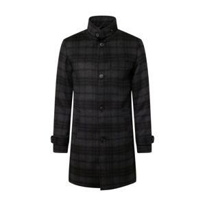 JACK & JONES Zimná parka 'Melton'  tmavohnedá / tmavosivá / čierna