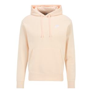 Nike Sportswear Mikina 'Club Fleece'  svetlobéžová / biela