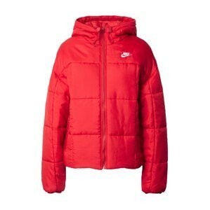 Nike Sportswear Zimná bunda  červená / biela