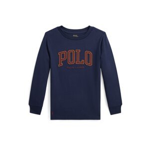 Polo Ralph Lauren Tričko  námornícka modrá / tmavooranžová / vínovo červená