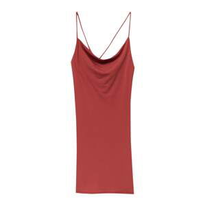 Pull&Bear Letné šaty  tmavočervená
