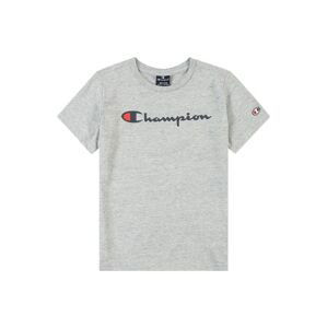 Champion Authentic Athletic Apparel Tričko 'Classic'  námornícka modrá / sivá melírovaná / červená