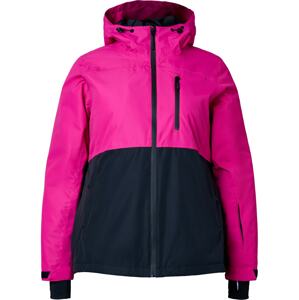 Zizzi Zimná bunda 'Msnowing'  fuksia / čierna