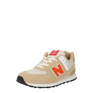 new balance Tenisky '574'  tmavobéžová / oranžová / biela