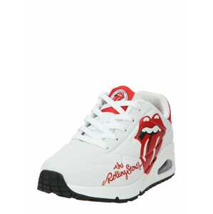 SKECHERS Nízke tenisky 'Rolling Stones Lick'  červená / čierna / šedobiela