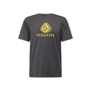 Volcom Tričko 'OFFSHORE STONE'  žltá / čierna melírovaná