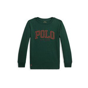 Polo Ralph Lauren Tričko  tmavozelená / oranžová / krvavo červená