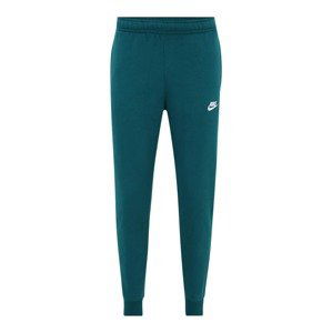 Nike Sportswear Nohavice  smaragdová / biela