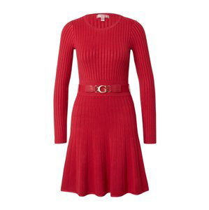 GUESS Pletené šaty  červená