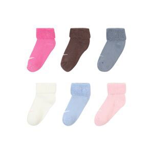 Nike Sportswear Ponožky  modrá / hnedá / ružová / biela