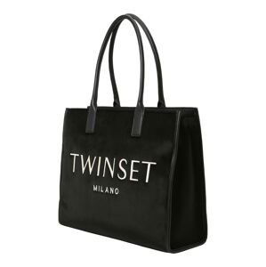 Twinset Shopper  čierna / biela ako vlna