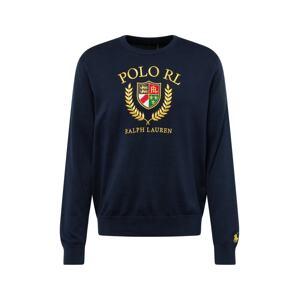 Polo Ralph Lauren Sveter  námornícka modrá / zlatá / zelená / červená