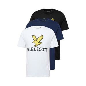 Lyle & Scott Tričko  námornícka modrá / čierna / biela