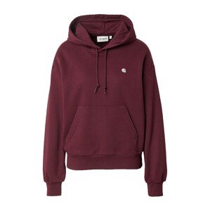 Carhartt WIP Mikina 'Casey'  burgundská / biela