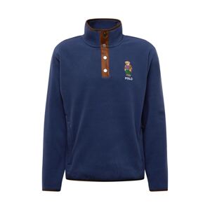 Polo Ralph Lauren Mikina  námornícka modrá / čokoládová / tmavozelená / biela