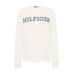 TOMMY HILFIGER Sveter  béžová / námornícka modrá / červená / čierna