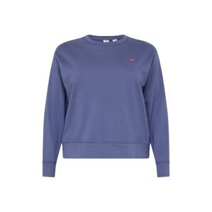 Levi's® Plus Mikina 'PL Standard Crew Swtshrt'  modrosivá / karmínovo červená / biela